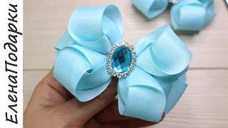 Бантики канзаши из репсовой ленты 25 см  DIY Ribbon Bows