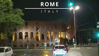 ROME  ITALY  IT  2021  driving tour  night