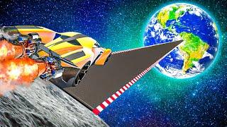Jumping MOON RAMP With WORLDS FASTEST CAR in GTA 5