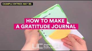 Creators Assemble - How to make a Gratitude Journal