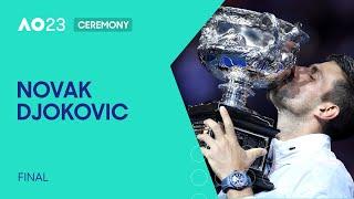 Mens Final Ceremony  Novak Djokovic v Stefanos Tsitsipas  Australian Open 2023