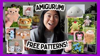 18 FREE Crochet Amigurumi Patterns  Beginner Friendly Market Ideas Quick & Cute Plushies 