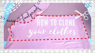 DIY How to Make Patterns from Your Clothes easy and foolproof Sewing Projects for Beginners