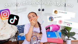 i dmd influencers + asked them to style me *so fun*