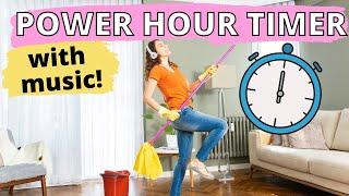 Power Hour Cleaning Timer  WITH MUSIC