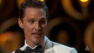 Matthew McConaughey winning Best Actor  86th Oscars 2014