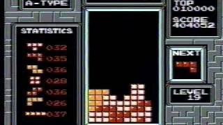 NES Tetris - 999999 Level 19 Maxout