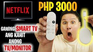 CHROMECAST WITH GOOGLE TV - GAWING SMART TV ANG KAHIT ANONG TVMONITOR
