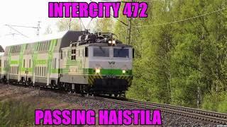 InterCity 472 ohittaa Haistilan tasoristeyksen Full ᴴᴰ50fps