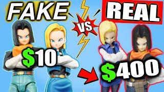 BOOTLEG COMPARISON - Android 17 & 18 S.H.FIGUARTS DRAGONBALLZ Action Figures