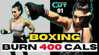 Lose Weight SHADOW BOXING Workout 200-400 Calories No JumpingMake The Cut- SYLVIA NASSER