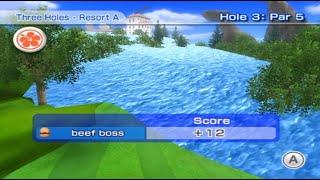 golfing on randomly generated courses on wii sports resort golf