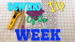 Sewing Tip of the Week  Episode 13  The Sewing Room Channel