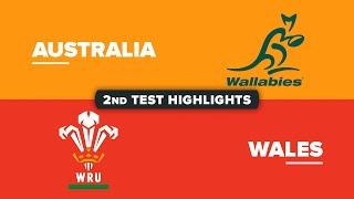 HIGHLIGHTS  AUSTRALIA v WALES  July Internationals 2024  Second Test