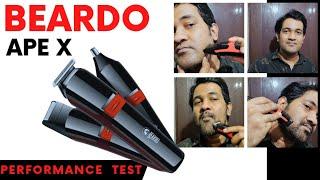 Beardo Ape X 3 In 1 Trimmer Performance Test  beardo ape x trimmer