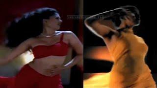 Gautami Transparent Saree slim waist navel show hottest song Sankalpam