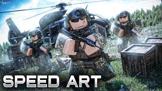 PATROLLING SOLDIERS THUMBNAIL Roblox GFX Speed Art