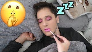 Doing My Boyfriends Makeup While Hes Sleeping Prank