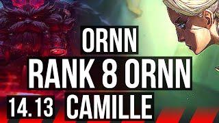 ORNN vs CAMILLE TOP  1400+ games Rank 8 Ornn 4314  EUW Challenger  14.13