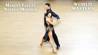 Manuel Favilla & Natalia Maidiuk - Cha-Cha-Cha Dance   World Masters Innsbruck