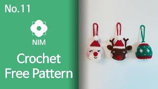 No.11 Santa Clause Rudolph crochet free pattern