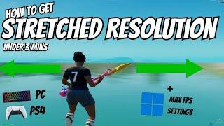 HOW to Get *TRUE* Stretched Resolution In Fortnite Chapter 5Max FPS+ Lowest Delay Windows Settings