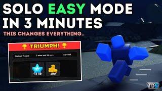 SOLO EASY MODE IN 3 MINUTES WITH TIMESCALING  Tower Defense Simulator