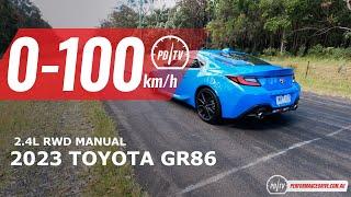 2023 Toyota GR86 0-100kmh & engine sound