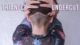 How To CutShave Your Own Undercut  Triangle Undercut