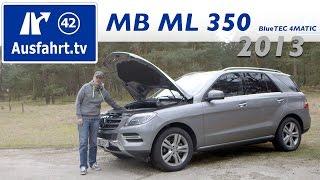2013 Mercedes-Benz ML 350 BlueTEC 4MATIC - Fahrbericht der Probefahrt  Test  Review