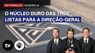 O núcleo duro das três listas para a Direção-Geral