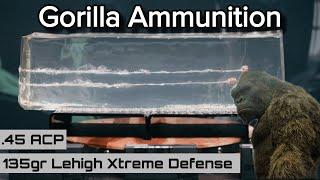 Gorilla Ammunition .45 ACP 135gr Lehigh Xtreme Defense