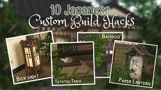  10 Custom JAPANESE Build HACKS  - Bloxburg