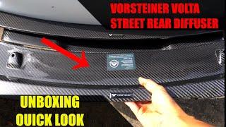 Vorsteiner Volta Tesla Model 3 Street Rear Diffuser Unboxing Quick Look