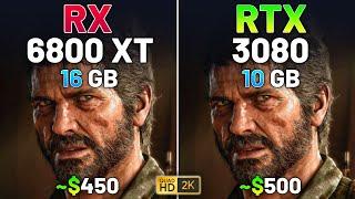 RX 6800 XT vs RTX 3080 - Test in 12 Games in 2024