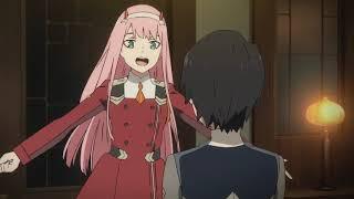 Hiro gives Zero Two a Present