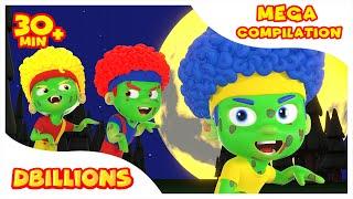 Zombie Dance with New DB Heroes  Mega Compilation  D Billions Kids Songs