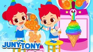 Lagu Makanan   Es Krim Warna-warni  Lagu Anak Anak  JunyTony Bahasa Indonesia