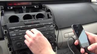 GTA Car Kits - Mazda CX7 2007 2008 2009 2010 2011 2012 install of iPhone iPod and iPad adapter