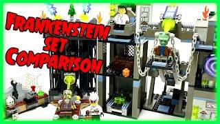 LEGO Frankensteins Monster Set Comparison Scary Laboratory 1382 vs Crazy Scientist 9466