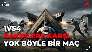 1V4 RAKİPLERE KARŞI YOK BÖYLE BİR MAÇ #PUBG #SQLQ