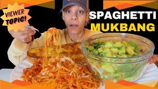 CHEESY SPAGHETTI MUKBANG  DOES MY MOM DESERVE MY KIDNEY?