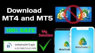 How to Download MT4 MT5 100% Safe - My Solution  MT4 MT5 ban on App Stores