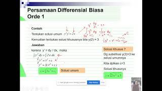 Matematika Teknik - Persamaan Differensial Biasa Orde 1