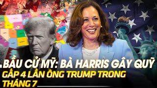 Bầu cử Mỹ  Bà Harris gây quỹ gấp 4 lần ông Trump trong tháng 7  VOVTV