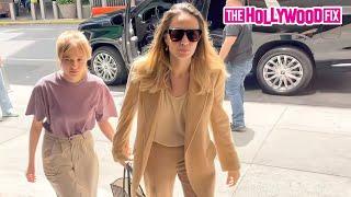 Angelina Jolie Takes Her & Brad Pitts Daughter Vivienne Jolie-Pitt Out To Run Errands In New York