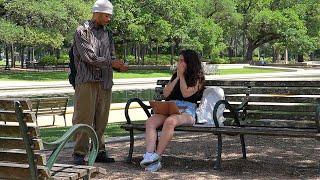 Homeless Guy Give Stranger $1000 For Not IGNORING Him