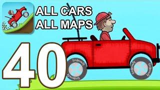 Hill Climb Racing - Gameplay Walkthrough Part 40 - All CarsMaps iOS Android