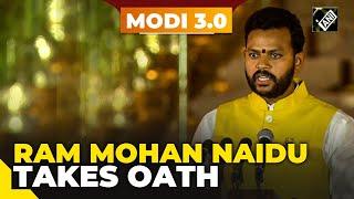 TDP’s Ram Mohan Naidu takes oath as Cabinet Minister in the PM Modi-led NDA govt