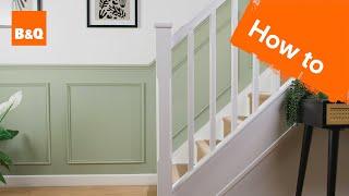 How to create wall panelling up a staircase  DIY